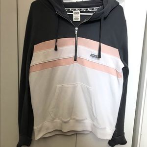 VS Pink 3/4 zip hoodie